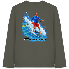 Lade das Bild in den Galerie-Viewer, Jimmy Lewis Da Black'n Blue Noserider T-Shirt - Organic Longsleeve T-Shirt