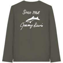 Load image into Gallery viewer, Jimmy Lewis Heritage Series - since 1968 - Organic Shirt - Organic Longsleeve T-Shirt