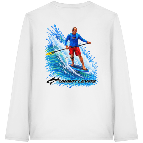 Jimmy Lewis Da Black'n Blue Noserider Shirt - Organic Longsleeve T-Shirt