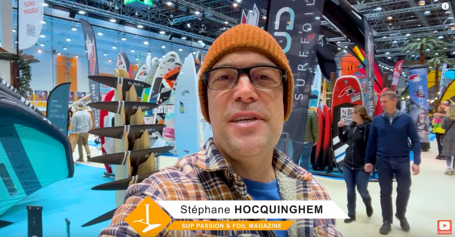 French SUP Passion & Foil Magazin on Cloud IX Surffoils at boot Duesseldorf (french original & english subtitles)