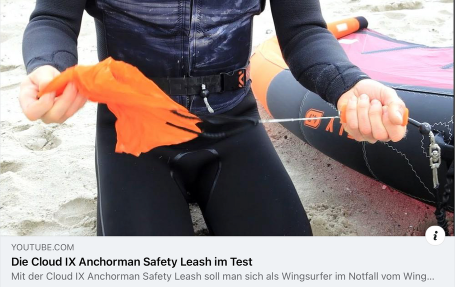 German Wing Magazin @wingsurf.world testing the Anchorman from Cloud IX Surffoils