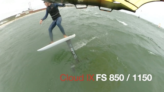 Gleiten TV testing the FS-850/1150 from Cloud IX Surffoils