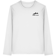 Load image into Gallery viewer, Jimmy Lewis Da Black'n Blue Noserider T-Shirt  - Organic Longsleeve T-Shirt
